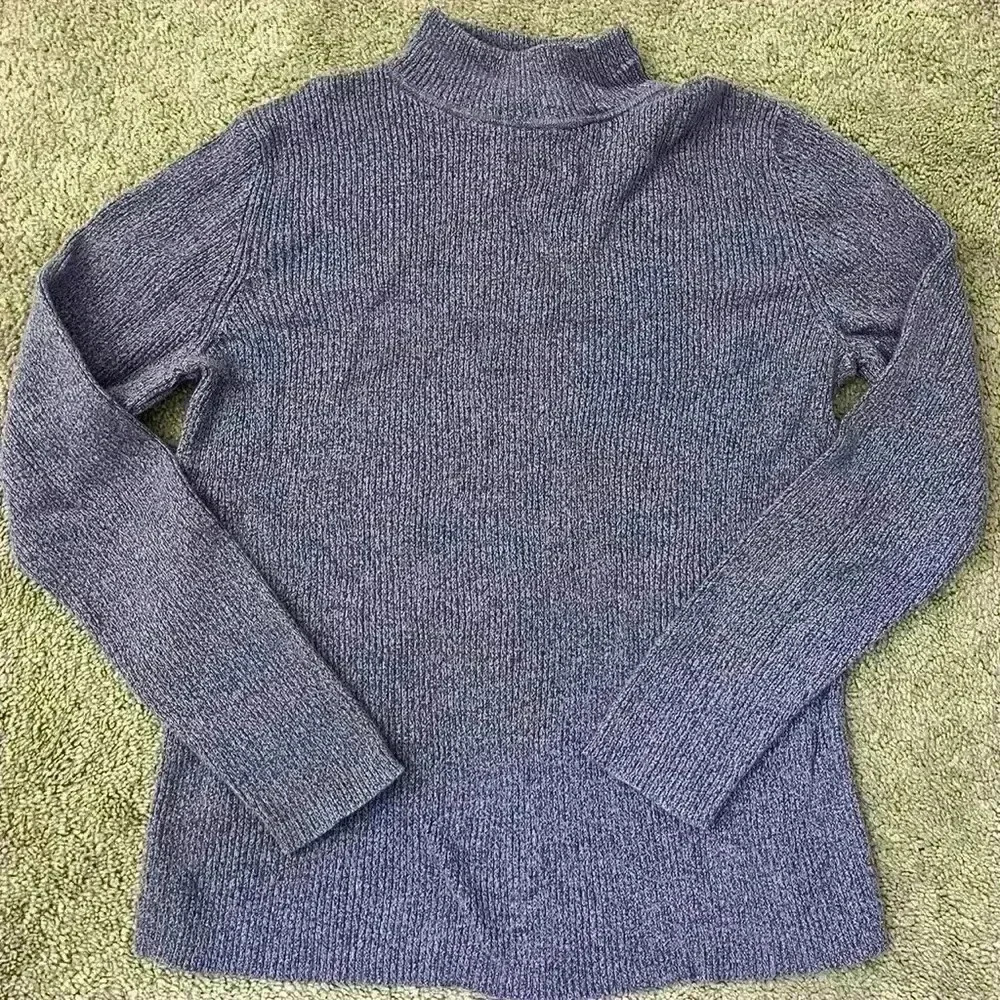 Karen Scott, purple turtleneck - Picture 1 of 3